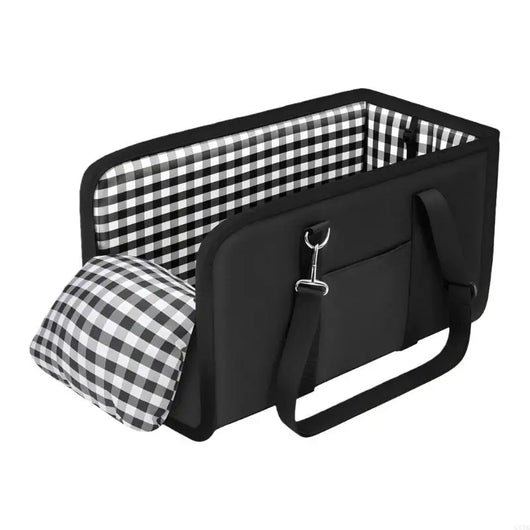 Luxury Dog Car Seat Bed |  Secure Center Console Pet Seat