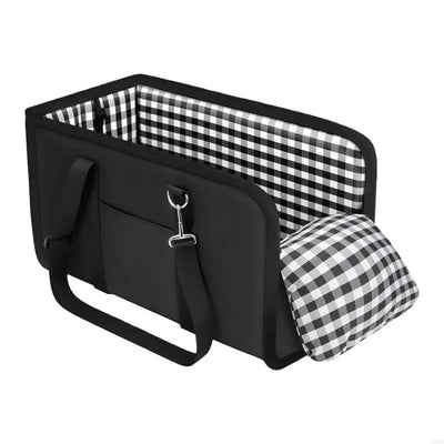 Luxury Dog Car Seat Bed |  Secure Center Console Pet Seat