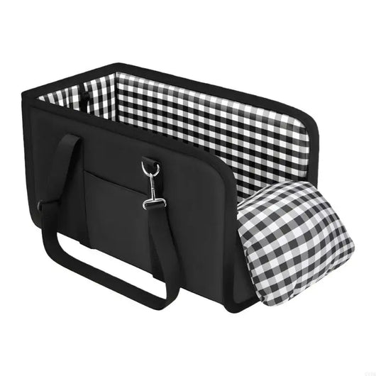 Luxury Dog Car Seat Bed |  Secure Center Console Pet Seat