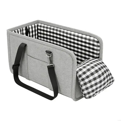 Luxury Dog Car Seat Bed |  Secure Center Console Pet Seat