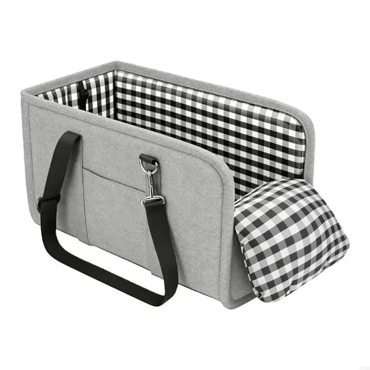 Luxury Dog Car Seat Bed |  Secure Center Console Pet Seat