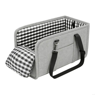 Luxury Dog Car Seat Bed |  Secure Center Console Pet Seat